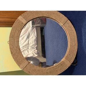 Nagina International Hand Crafted Nautical Premium Wall Decor Rope Mirror 24 inc